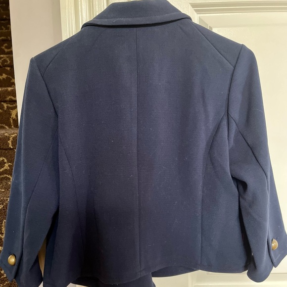 Banana Republic Navy Jacket/Blazer size Petite Medium - Picture 2 of 3